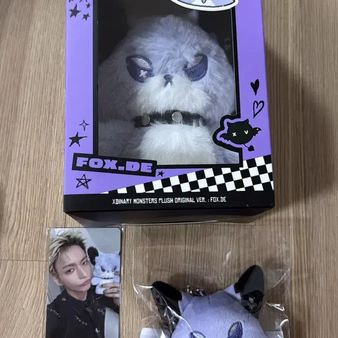 엑디즈 오드 엑몬드 폭드 인형 플러시&키링+포카 일괄