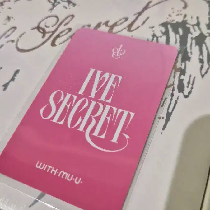 아이브 안유진 특전 WITHMUU 포토카드 IVE SECRET