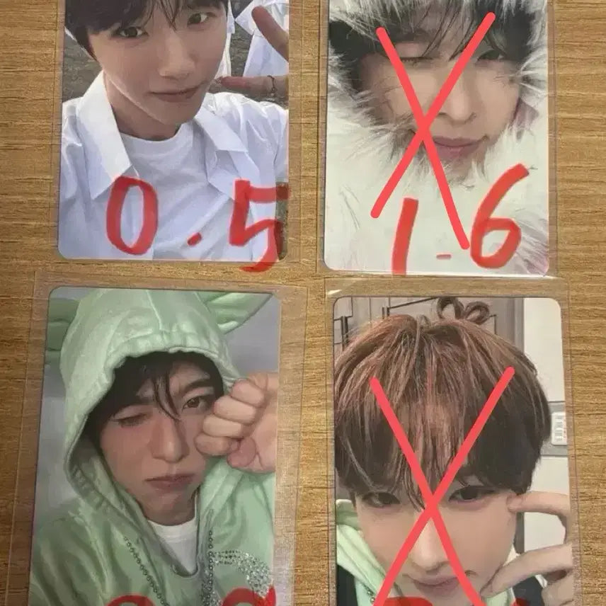 엔시티위시 컬러 초회한정 아잉 사쿠야 시온 미라클 리쿠 교복 재희 포카