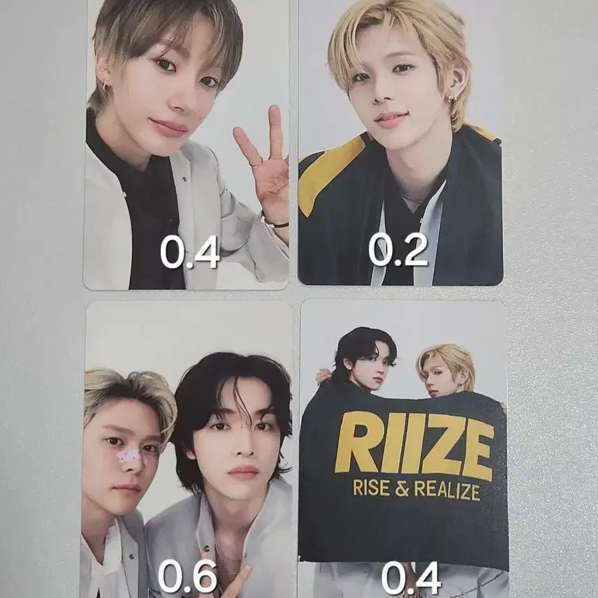 라이즈 라이징 라우드 쇼타로 은석 성찬 앤톤 영원즈 성쇼 유닛 포토카드