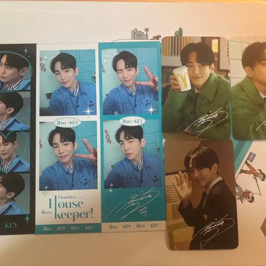일소x샤이니 키 네컷포토 & 맥도날드x키 포토카드 3장 일괄