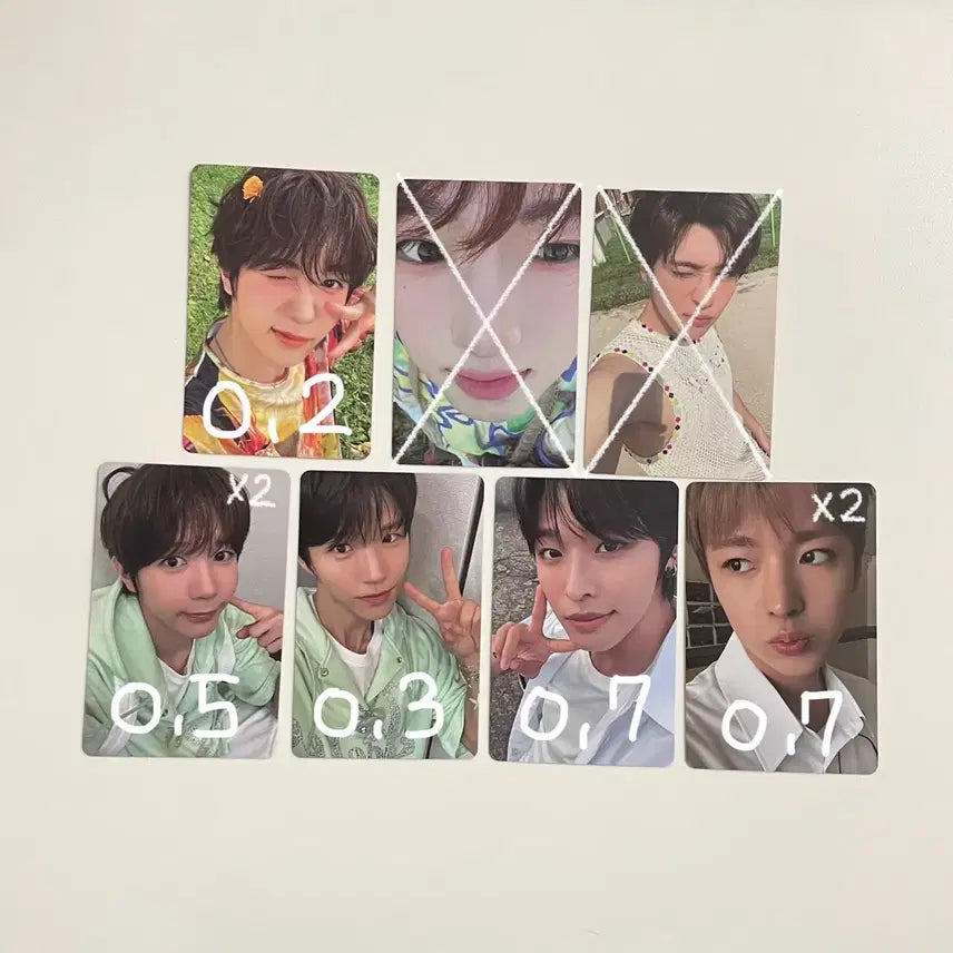 엔시티 위시 컬러 포카 초회한정반 위시