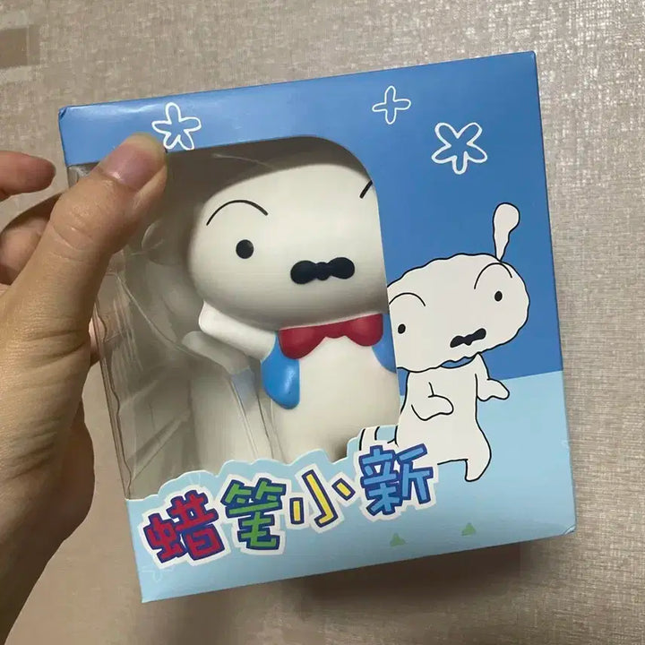 흰둥이 스퀴시 짱구는못말려 인형 피규어