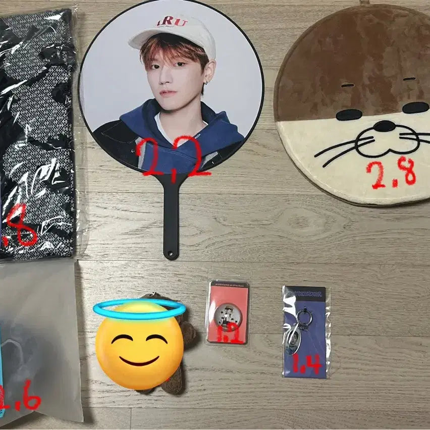 보넥도 쁘넥도 한탯풍 달링이 우치와 응원봉 커버 키링 보이넥스트도어