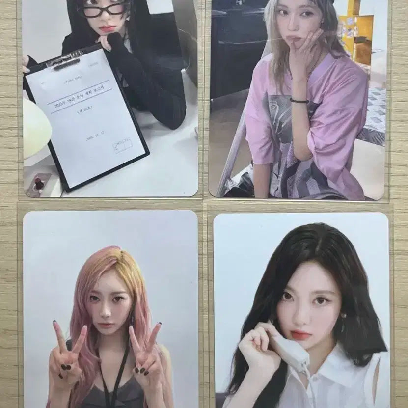 일괄) 에스파 2025 시그 트레카 일괄 카리나 지젤 윈터 닝닝