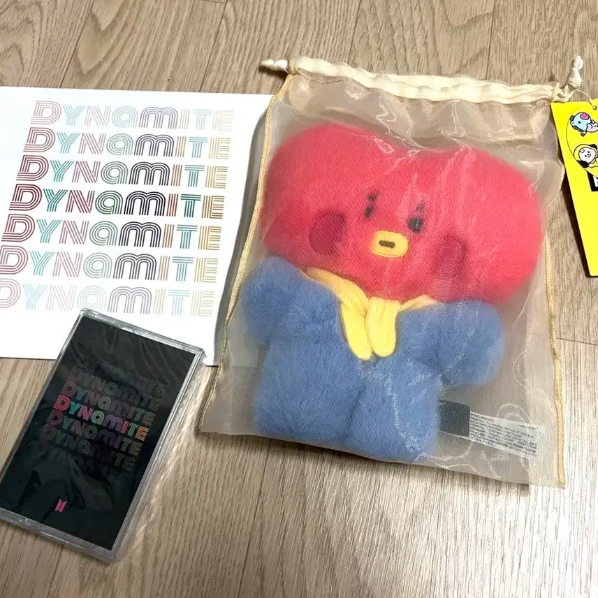 [일괄/새상품] bts 다이너마이트 lp + 카세트테이프 + 타타인형