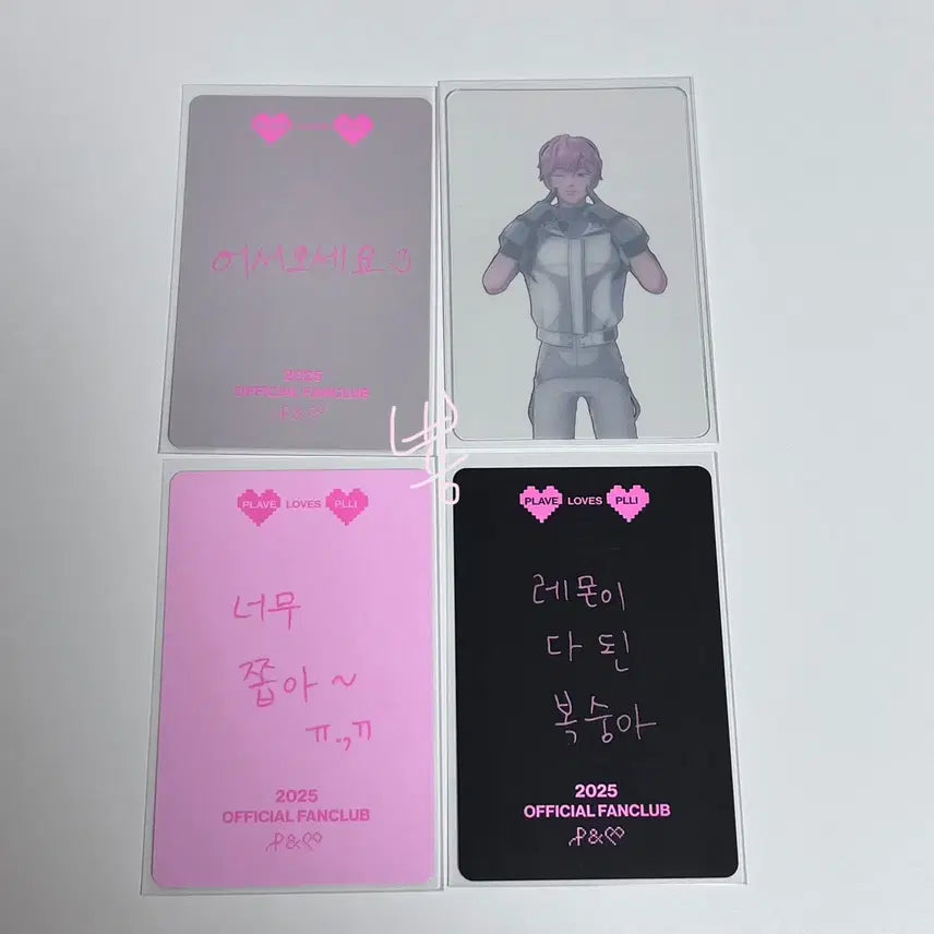 플레이브 플리 2기 멤버십 키트 밤비 포카 set
