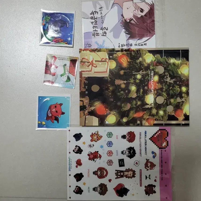 리레볼루션 흰눈이내려와 앨범+스티커