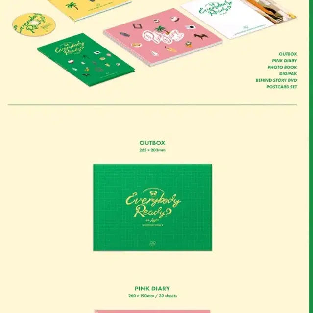 에이핑크 Everybody ready? 포토 다이어리 패키지(DVD)