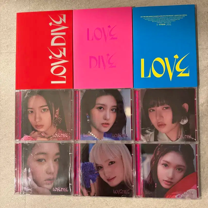 아이브 러브다이브(개봉) 앨범 전세트 판매합니다.