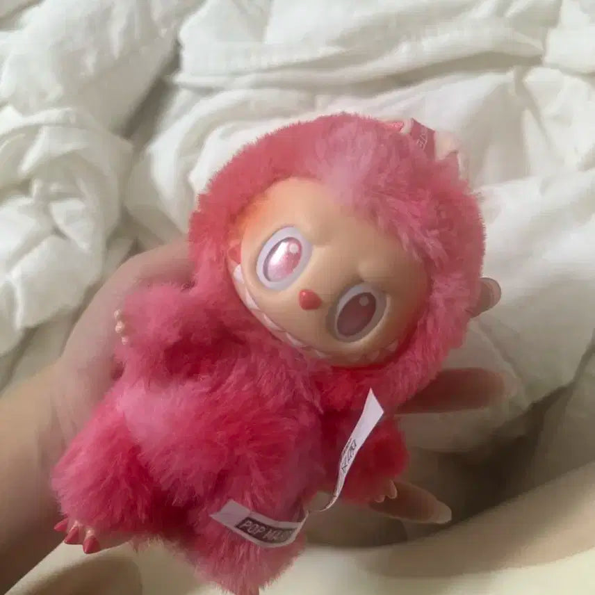 정품 라부부인형 핑크색