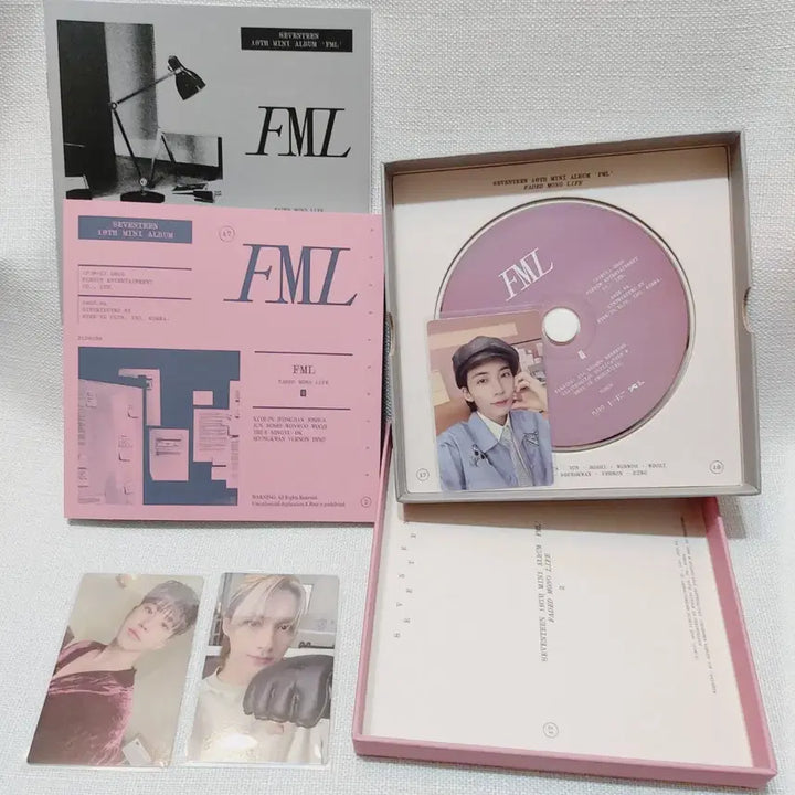 세븐틴 개봉앨범 FML 정한 포토카드