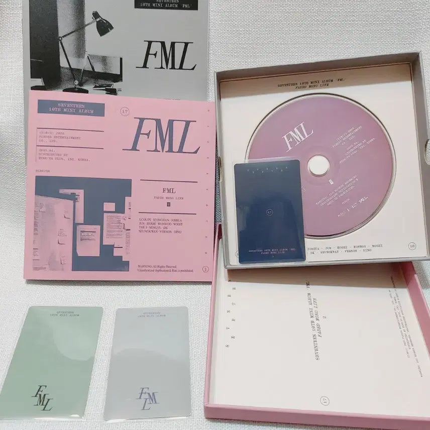 세븐틴 개봉앨범 FML 정한 포토카드
