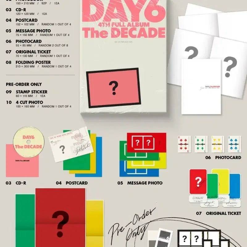 DAY6 데이식스 The Decade 앨범 미개봉 양도