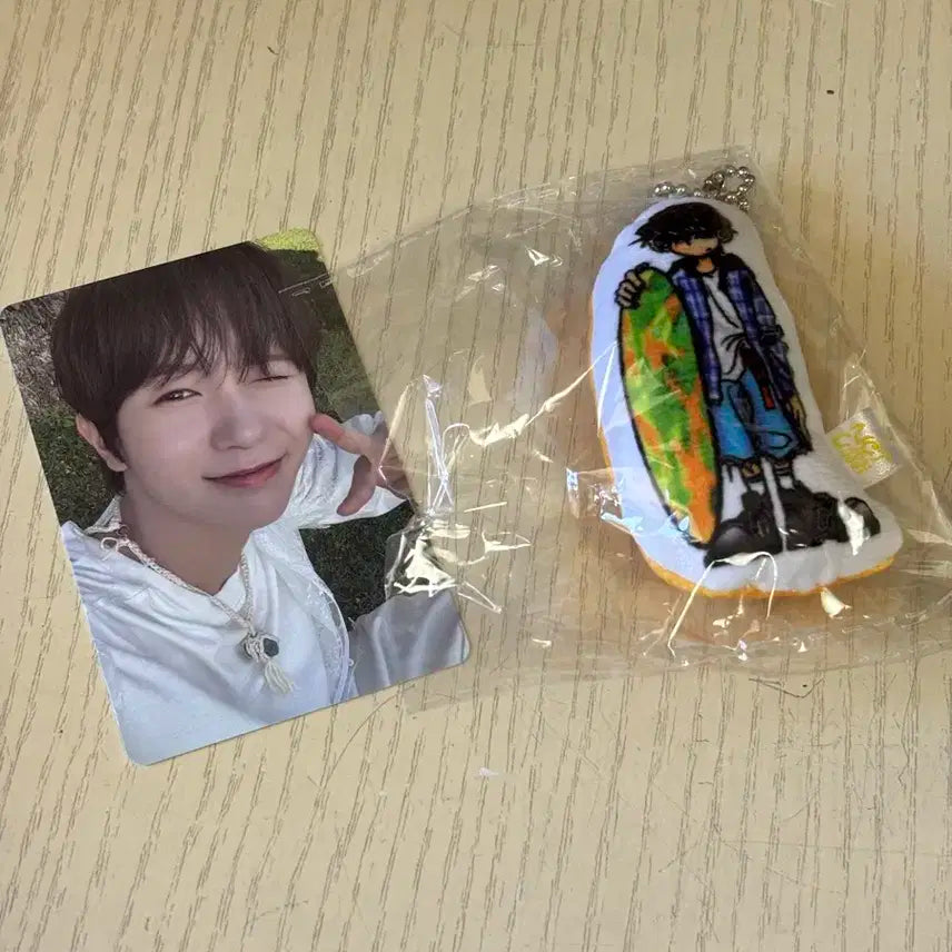 엔시티 위시 료 컬러 서프버전 포카 팝업 미니 쿠션키링