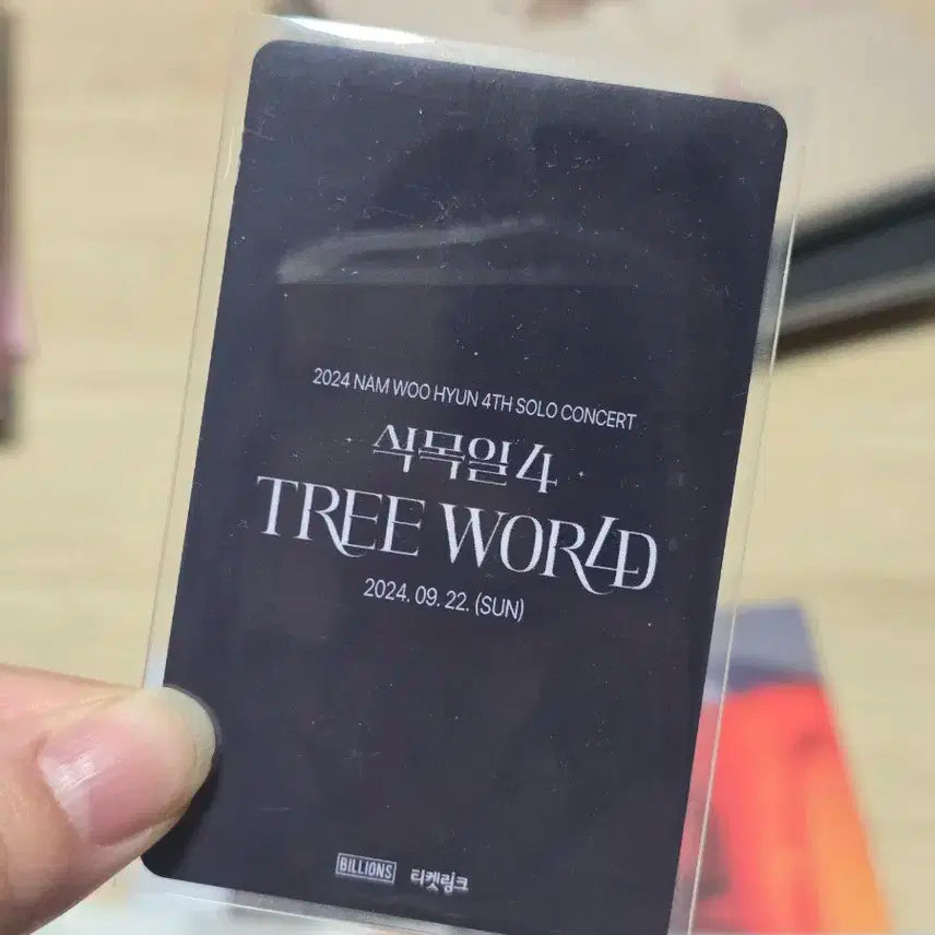 인피니트 남우현 콘서트 식목일4 tree world 2회차 입장포카