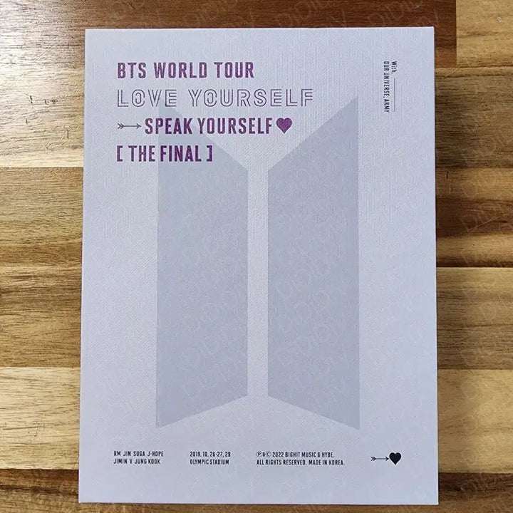 방탄소년단 BTS 더 파이널 서울 DVD 초회한정 특전포함 풀세트