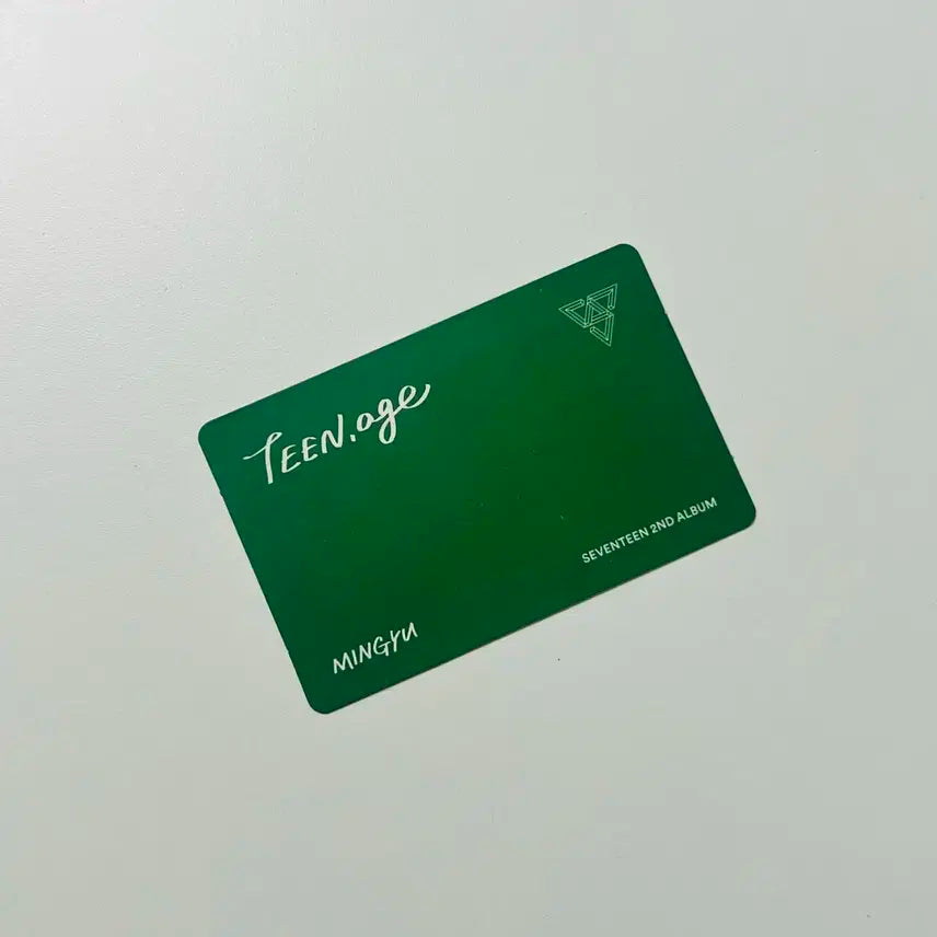 세븐틴 틴에이지 박수 틴에이지 민규 포카