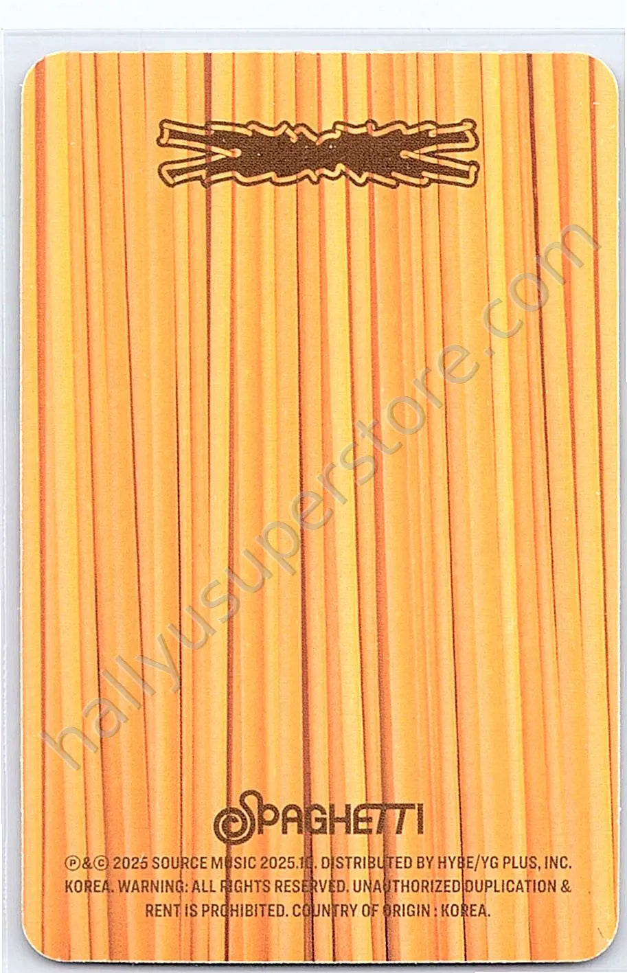 LE SSERAFIM - Kazuha - SPAGHETTI album photocard standard version weird garlic version