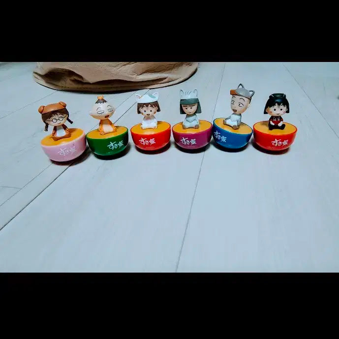 마루코는 아홉살 오뚝이 피규어 치비마루코냥 피규어 6종 팝니다