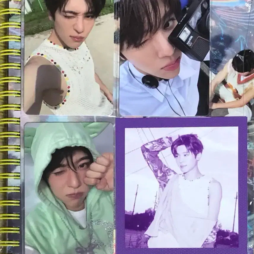 컬러 포토북 개봉 앨범 초회한정반 아잉 베이비블루 포카 시온 세트 위시