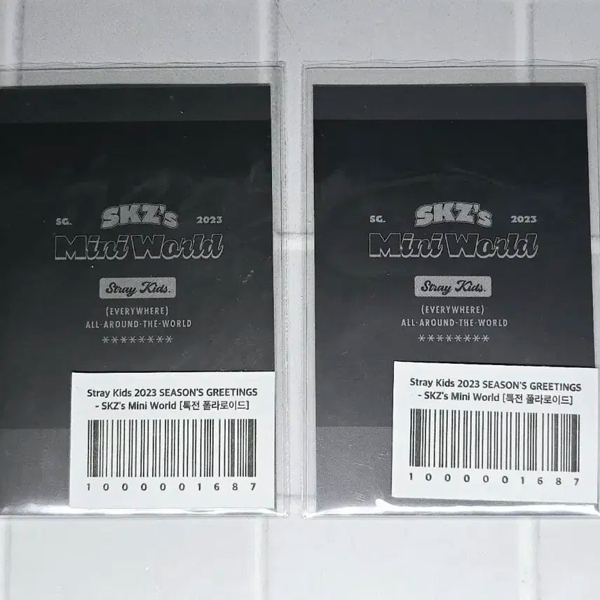 스트레이키즈 스키즈 2023 시그 특전 필릭스 리노 스키즈 포카 SKZ