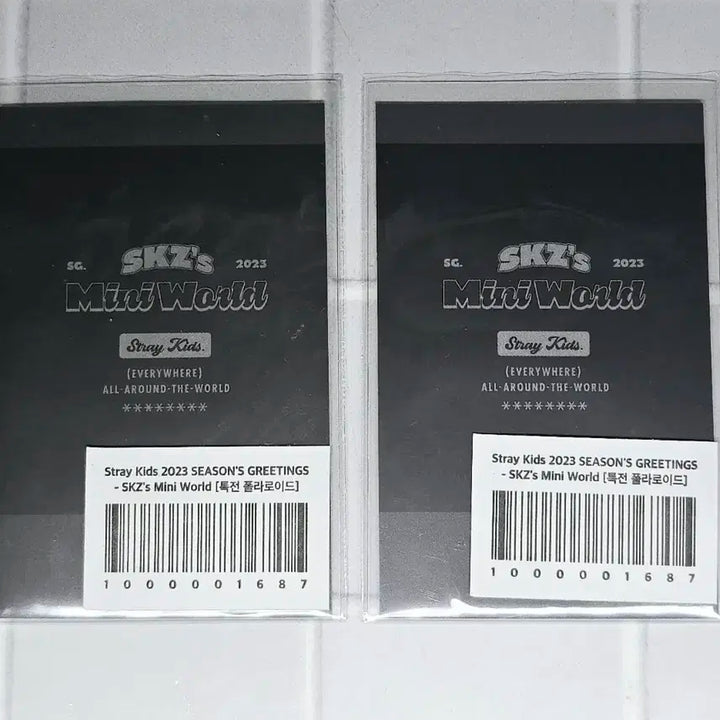 스트레이키즈 스키즈 2023 시그 특전 필릭스 리노 스키즈 포카 SKZ