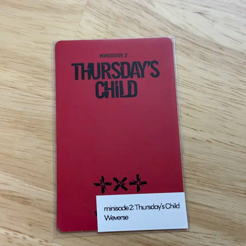 [투바투 연준] Thursday's Child 위버스 특전 포카