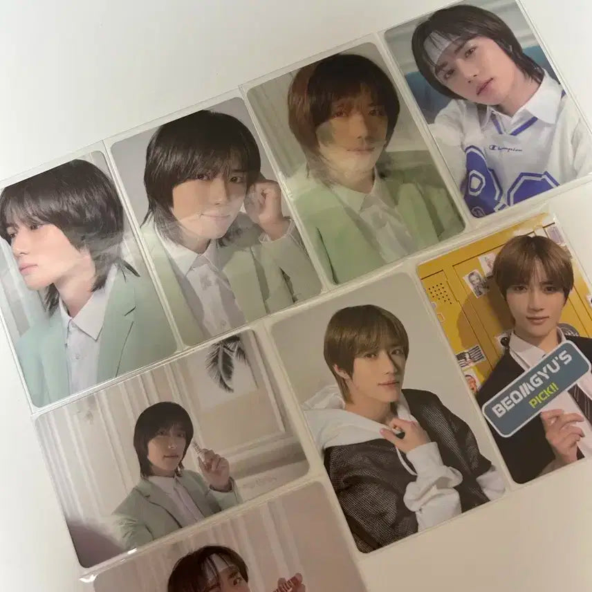 급처 ) 투바투 범규 렌티큘러 포을 4OIN 콜라보 포카 드볼 일괄 양도