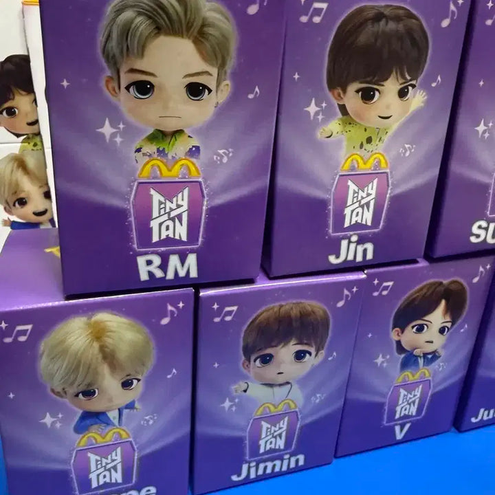 BTS 방탄 맥도날드 해피밀 TinyTAN 피규어 7종 세트 미개봉