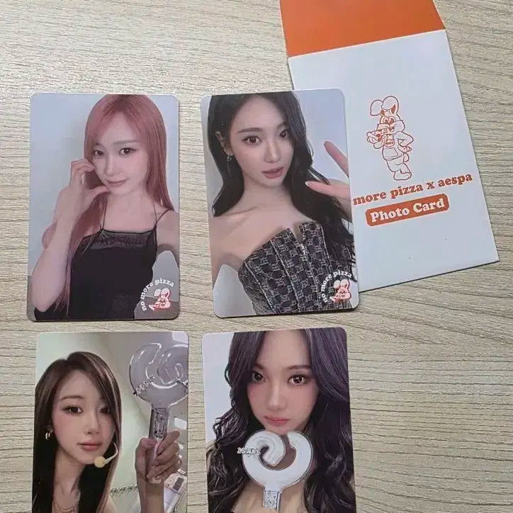 에스파 노모어피자 응원봉 포카 지젤 닝닝 일괄