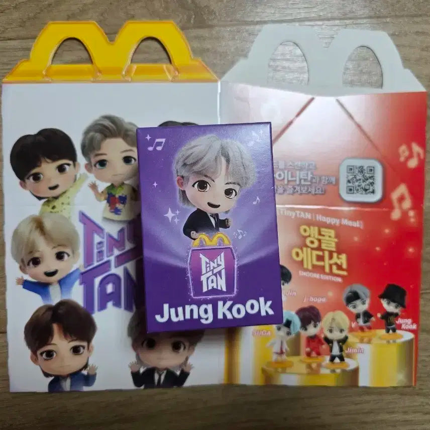 맥도날드 해피밀 방탄 JUNGKOOK 정국 피규어 + 케이스  미개봉