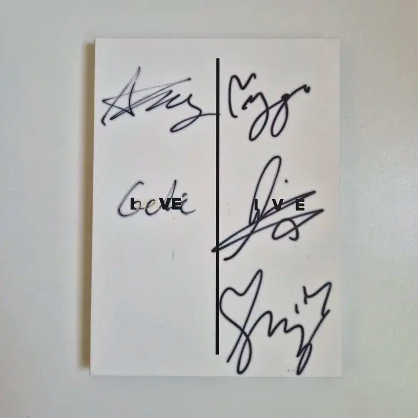 아이브 1집 친필싸인 (안유진 장원영 가을 리즈 리서)