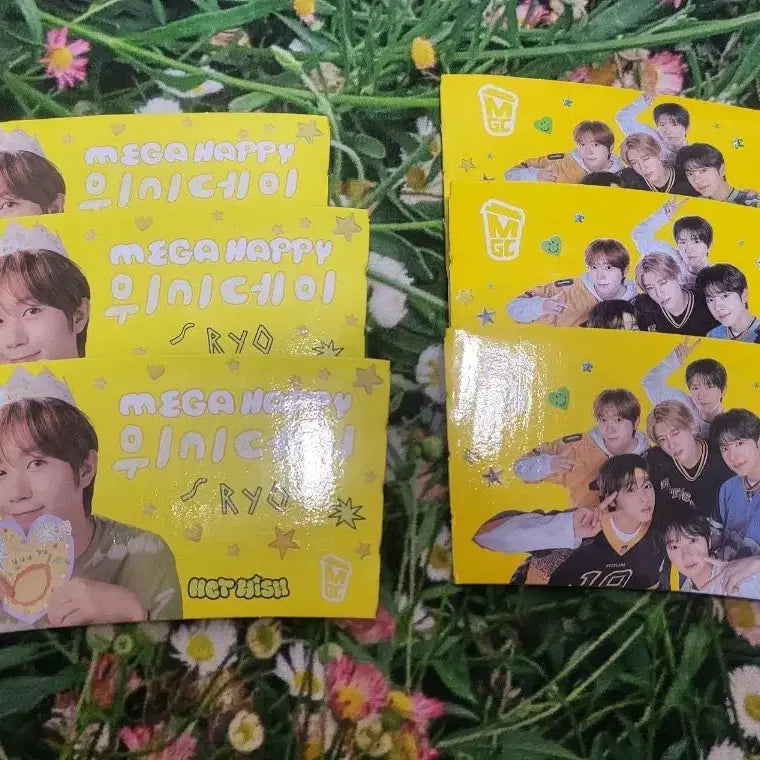 메가커피 엔시티 위시 컵홀더 (료+단체) 일괄