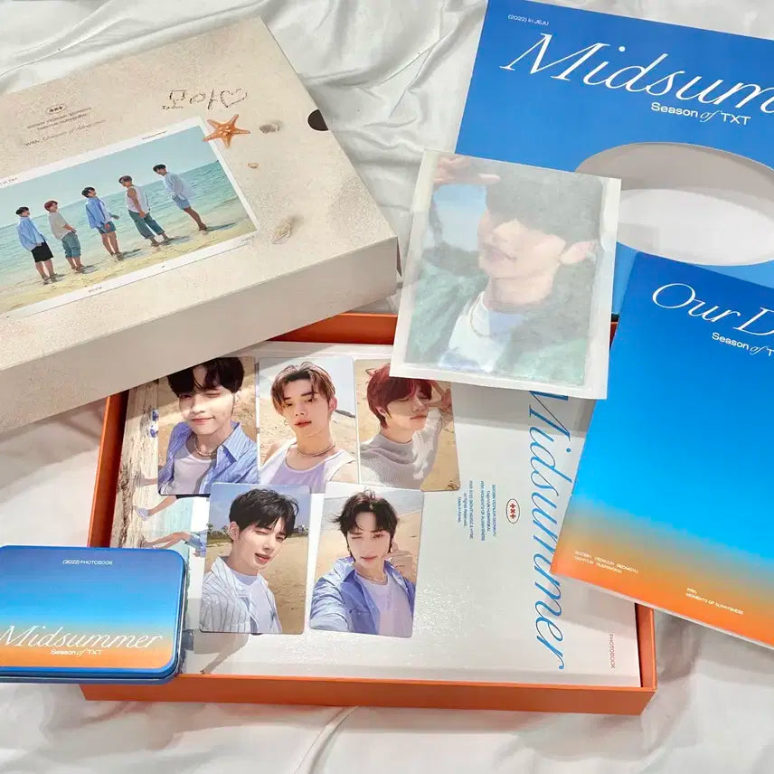 [디코포함] 투바투 미드썸머 스카이블루 포카 연준 수빈 범규 태현 휴닝