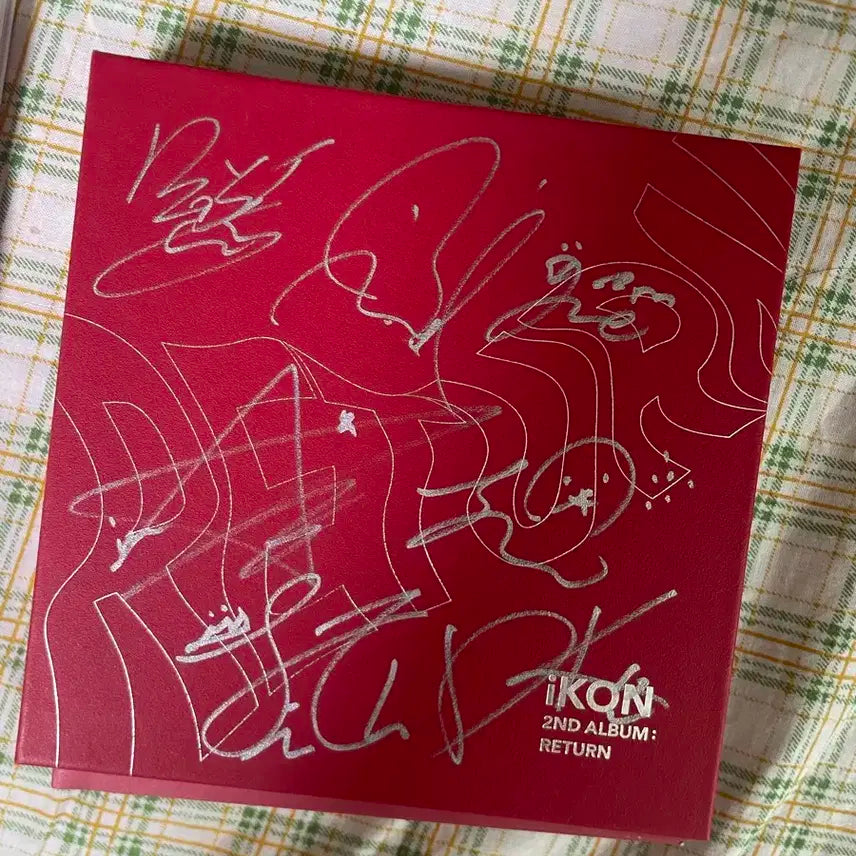 아이콘 친필 싸인 앨범