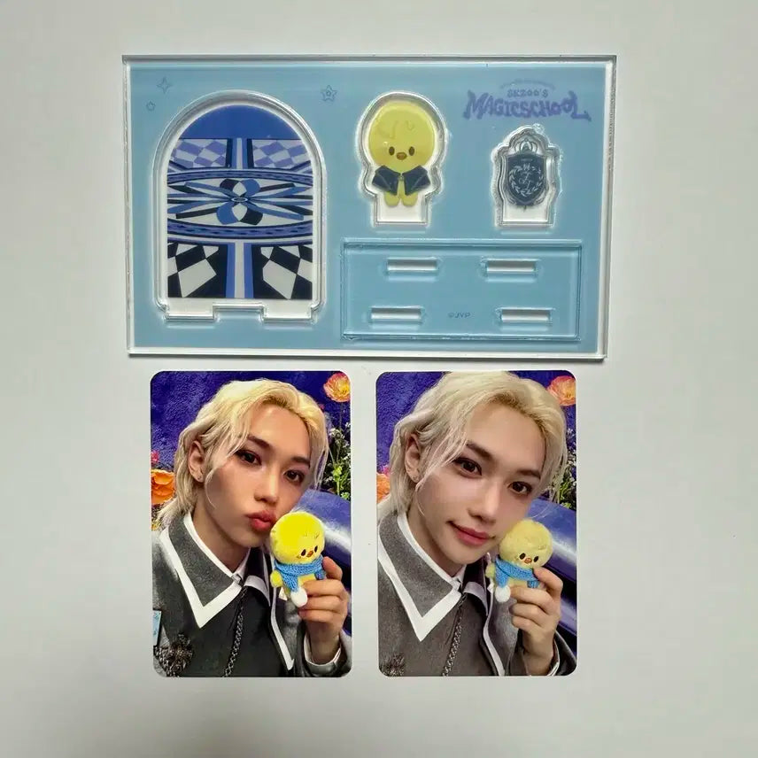일괄)스트레이키즈 필릭스 매직스쿨 아크릴스탠드+포카