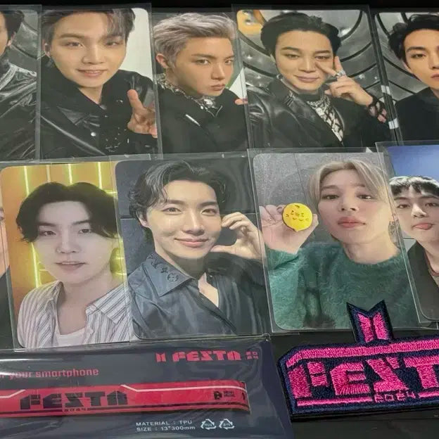 방탄소년단 페스타 포토카드 + 폰스트랩 + 패치 일괄양도