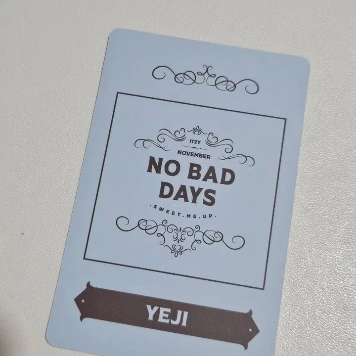 있지 예지 노배드데이즈 yeti itzy no bad days 포토카드