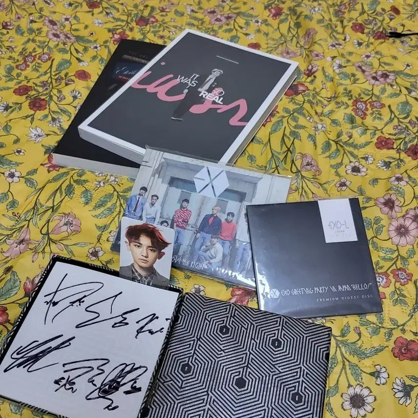 엑소 싸인앨범및 일본앨범 화보집 일괄
