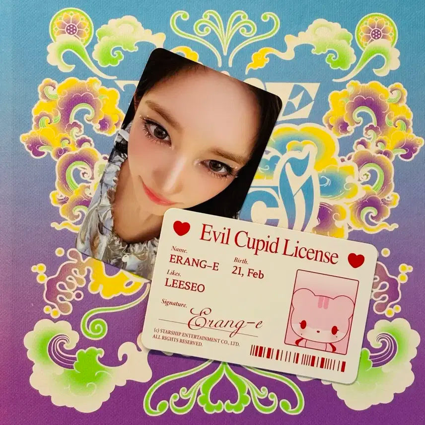 아이브 이서 Evil Cupid 포토카드 인형 이랑이 시크릿 xoxz