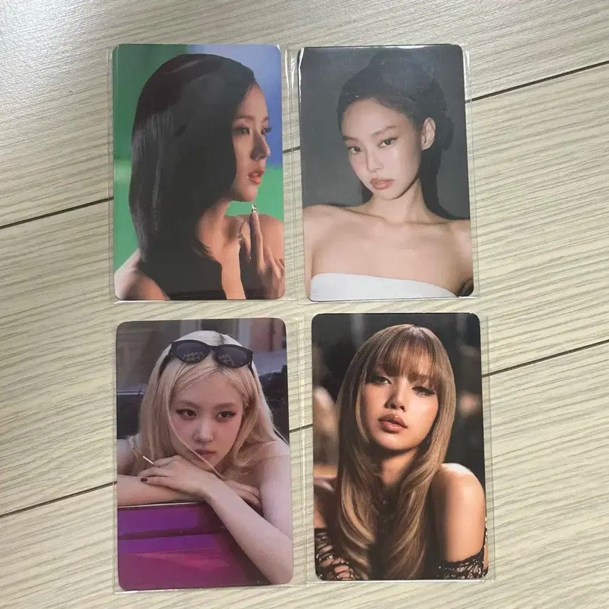 블랙핑크 포카 4장 일괄
