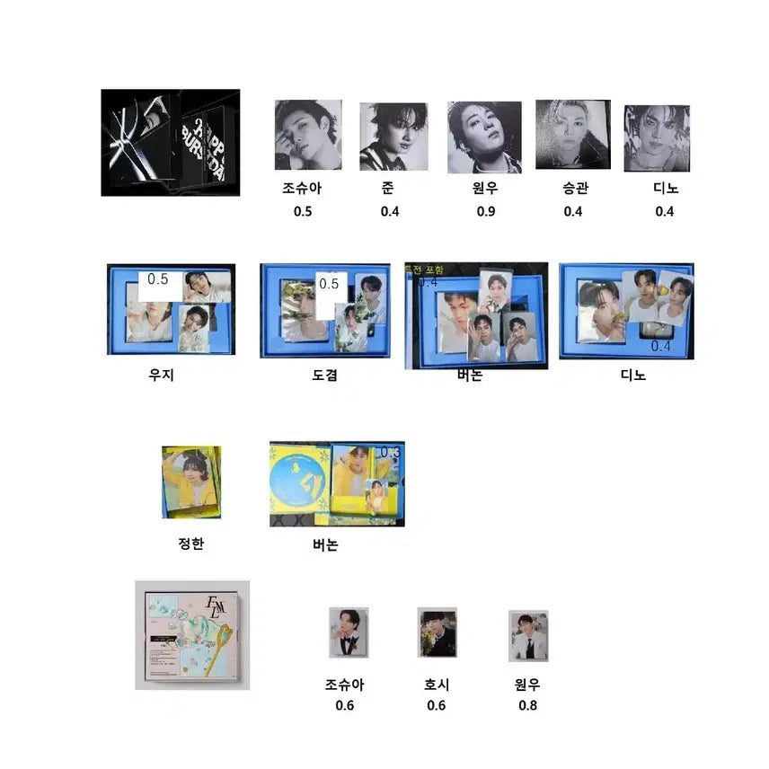 세븐틴 개봉앨범 캐럿반 바인더 포카 DAREDEVIL VER