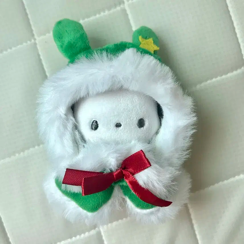 10cm 인형옷) 트리모양 토끼 인형옷