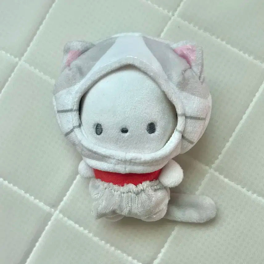 10cm 인형옷) 고양이 모자+꼬리달린바지 세트
