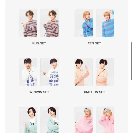 WayV 2024 시그 샤오쥔 투명포카 세트 정가양도