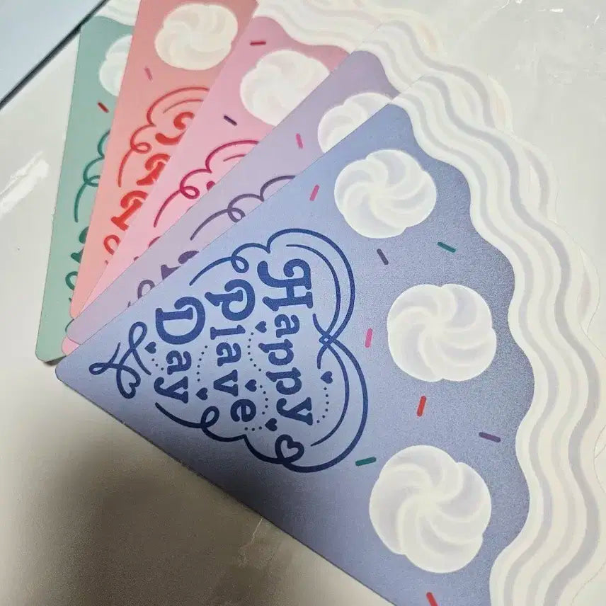 플레이브 팝업 케이크 엽서 세트