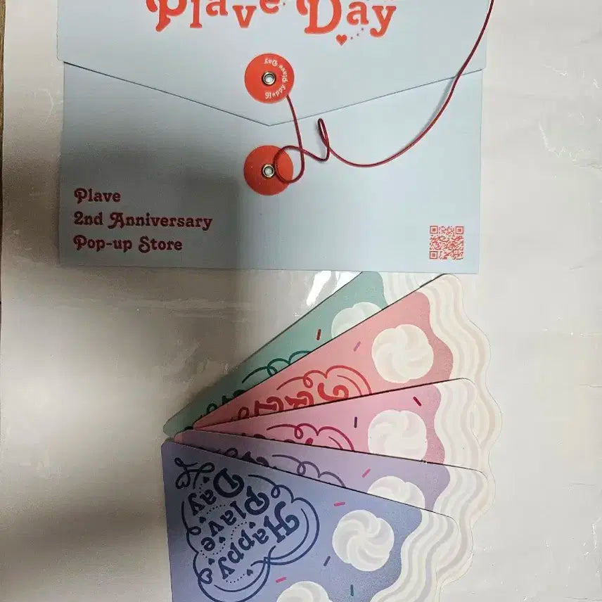 플레이브 팝업 케이크 엽서 세트