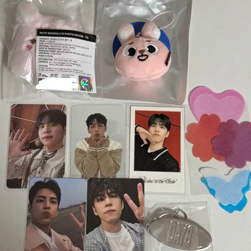 데이식스 데니멀즈쁘띠멀즈 페이스키링 필끼 원필