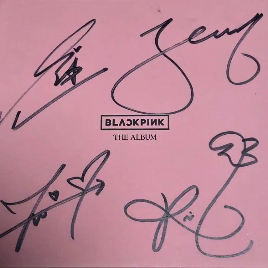 블랙핑크 The Album 친필 싸인 앨범